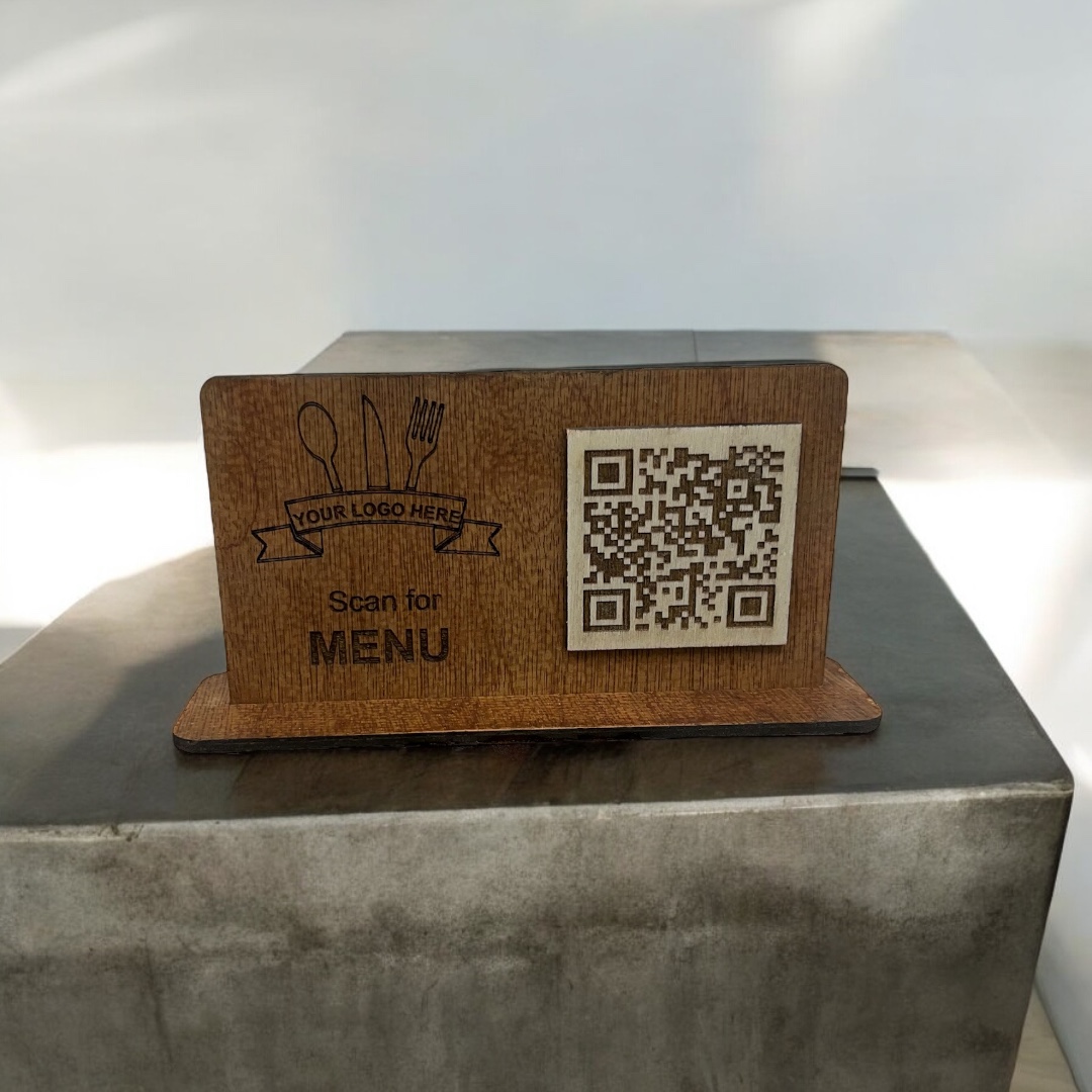 Ξύλινο Stand QR Menu - Image 3