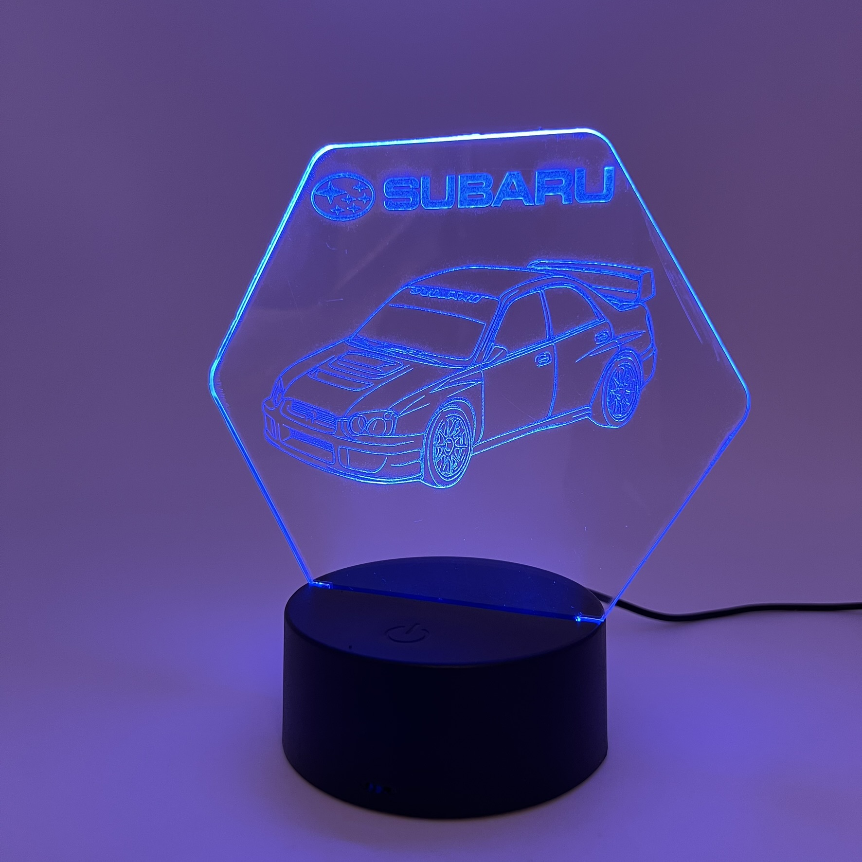 3D LED Φωτιστικό Subaru – RGB 7 Χρωμάτων - Image 2