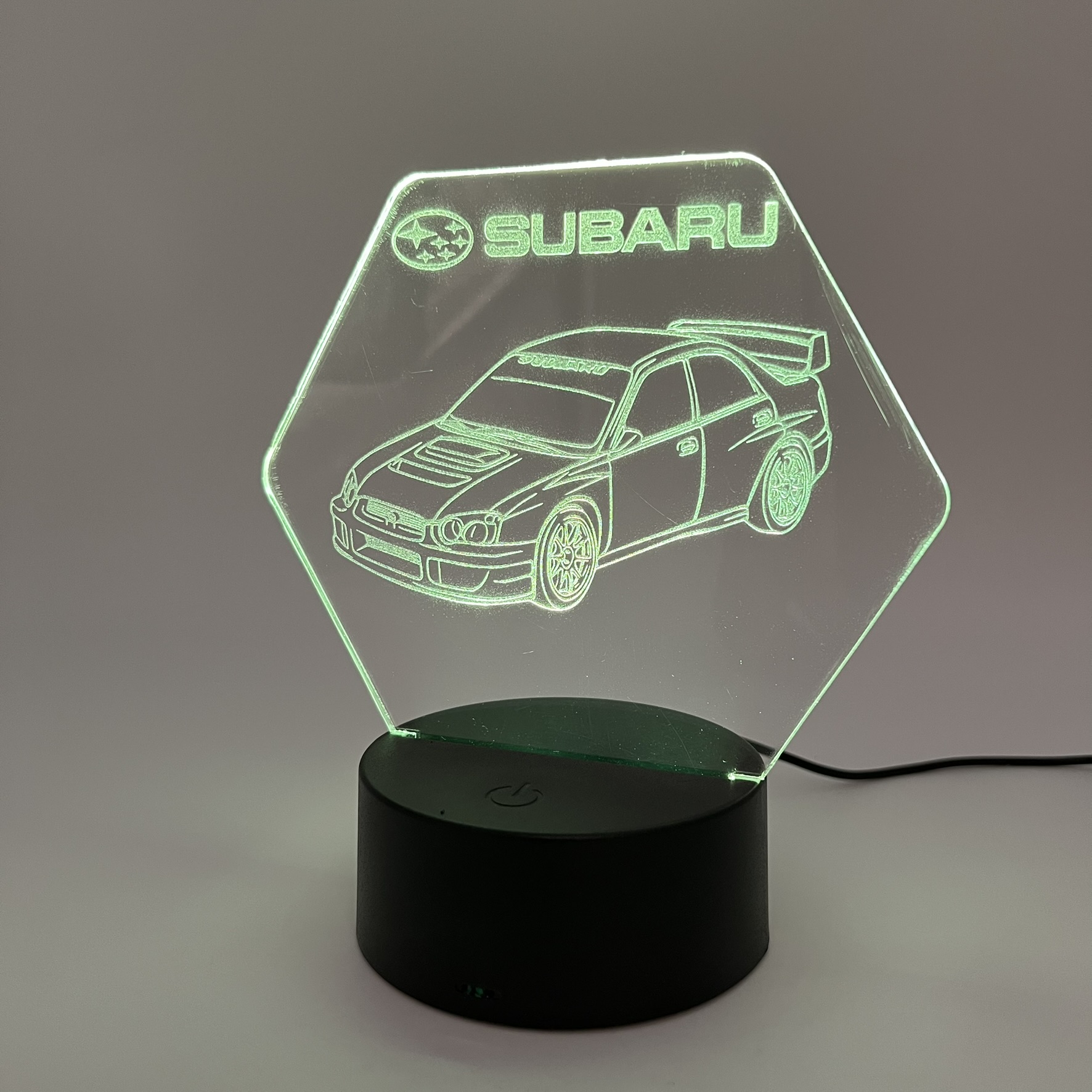 3D LED Φωτιστικό Subaru – RGB 7 Χρωμάτων - Image 3