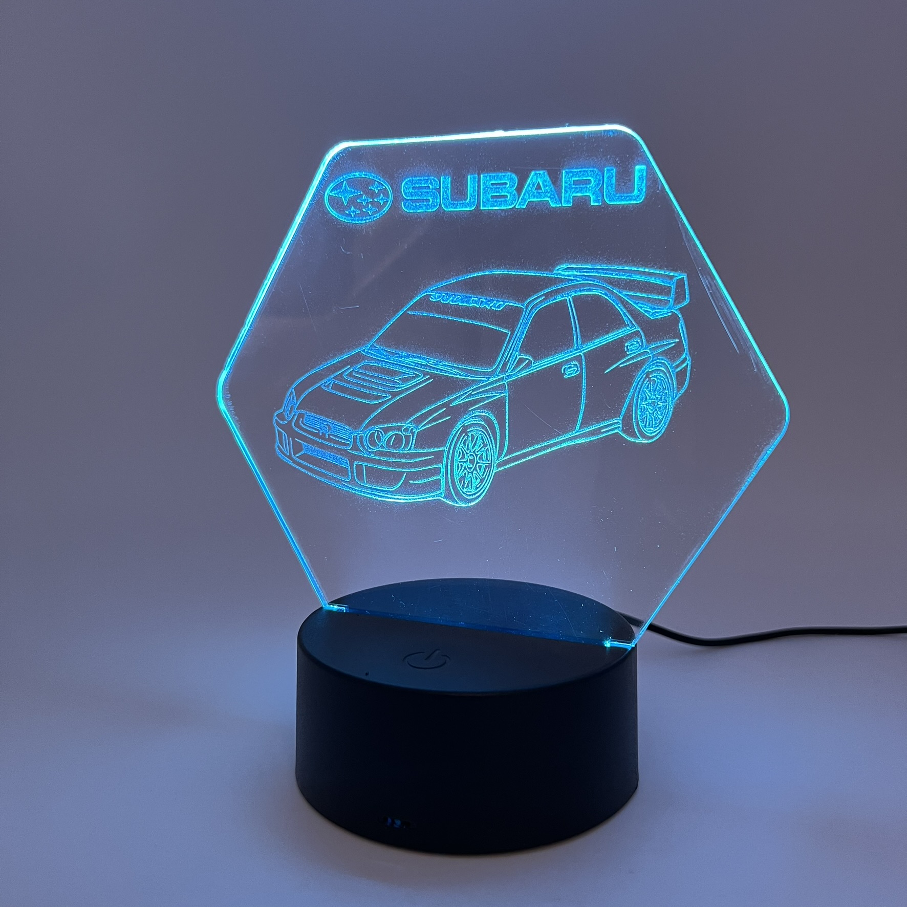 3D LED Φωτιστικό Subaru – RGB 7 Χρωμάτων