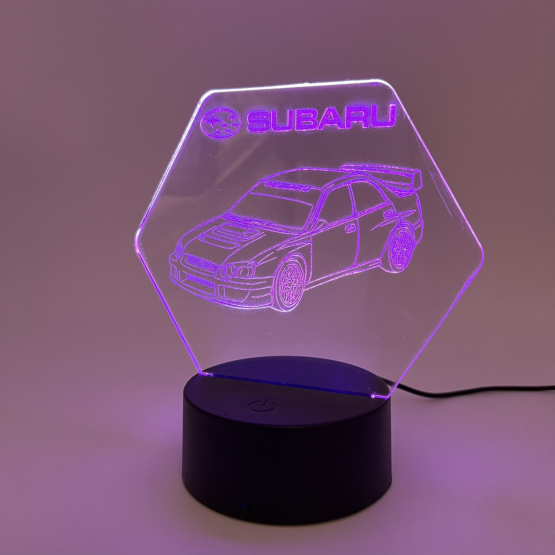 3D LED Φωτιστικό Subaru – RGB 7 Χρωμάτων - Image 4