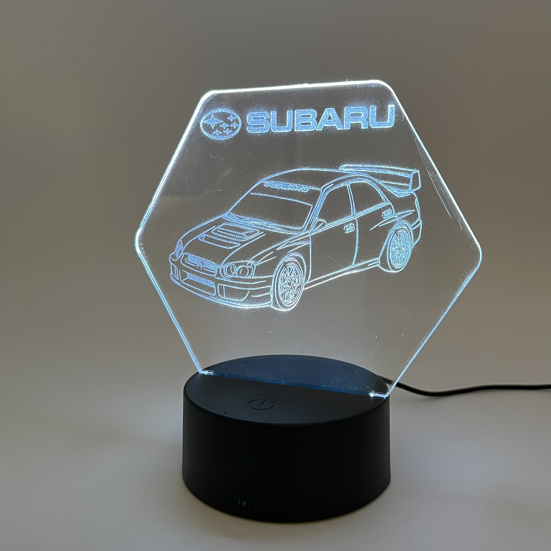 3D LED Φωτιστικό Subaru – RGB 7 Χρωμάτων - Image 5
