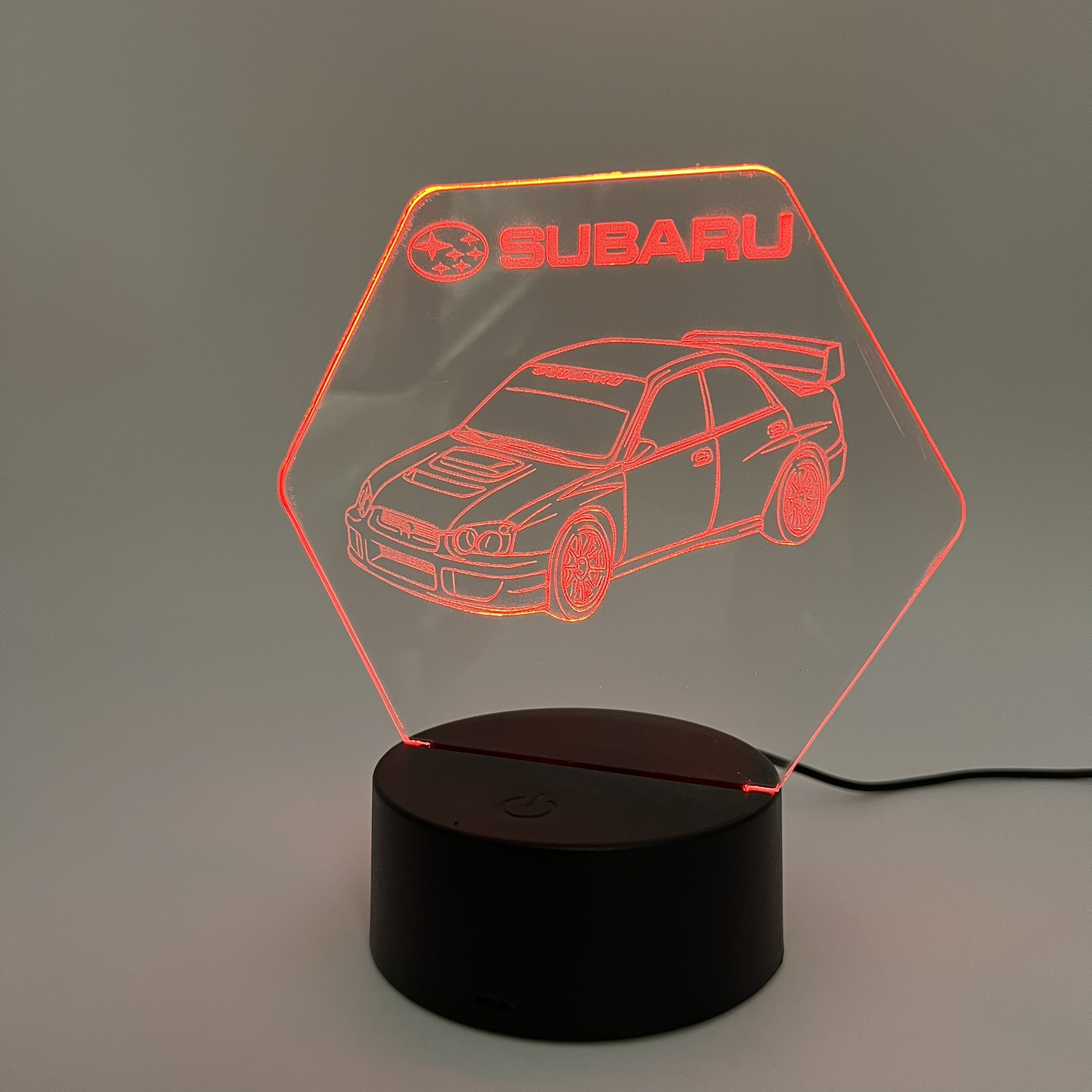 3D LED Φωτιστικό Subaru – RGB 7 Χρωμάτων - Image 6
