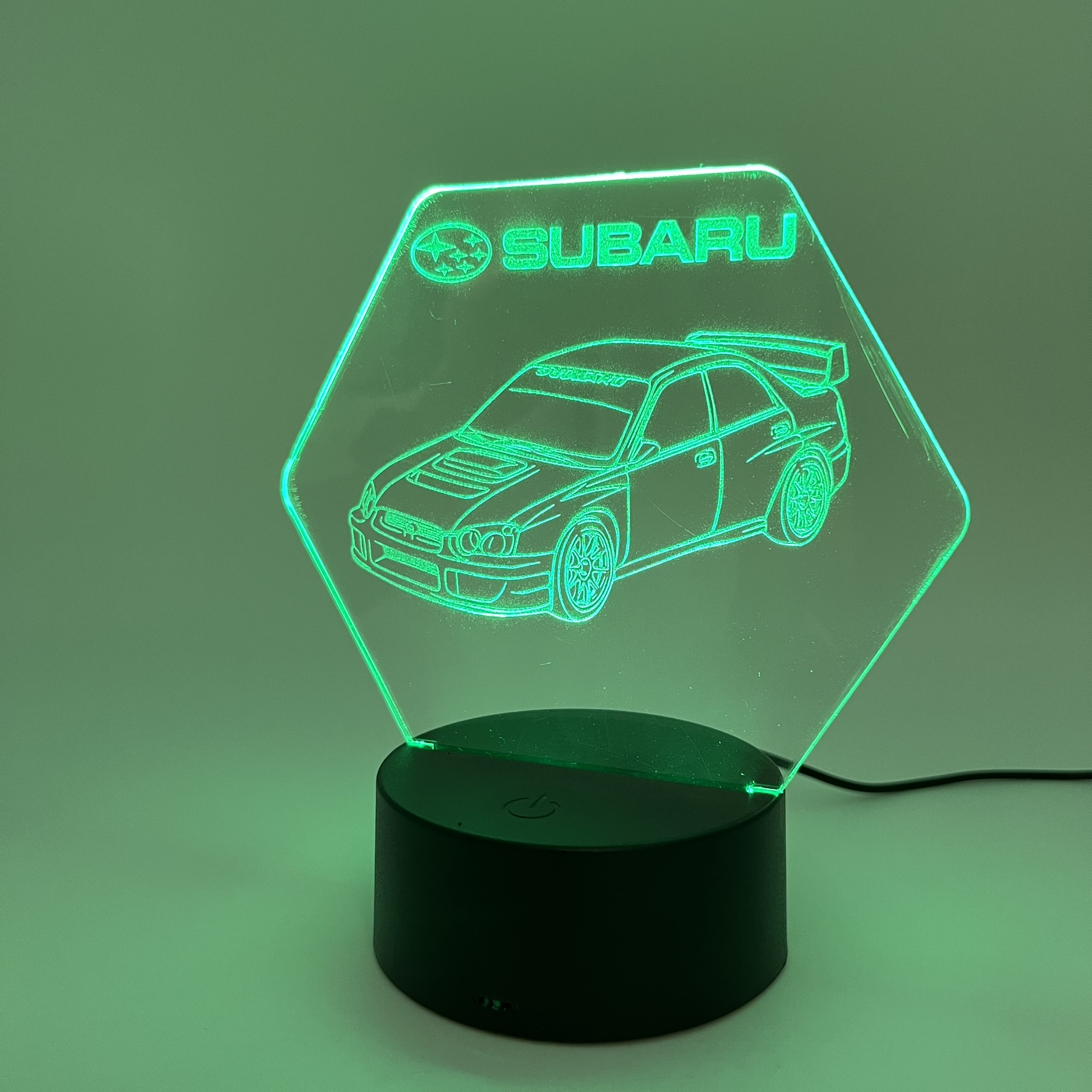 3D LED Φωτιστικό Subaru – RGB 7 Χρωμάτων - Image 7