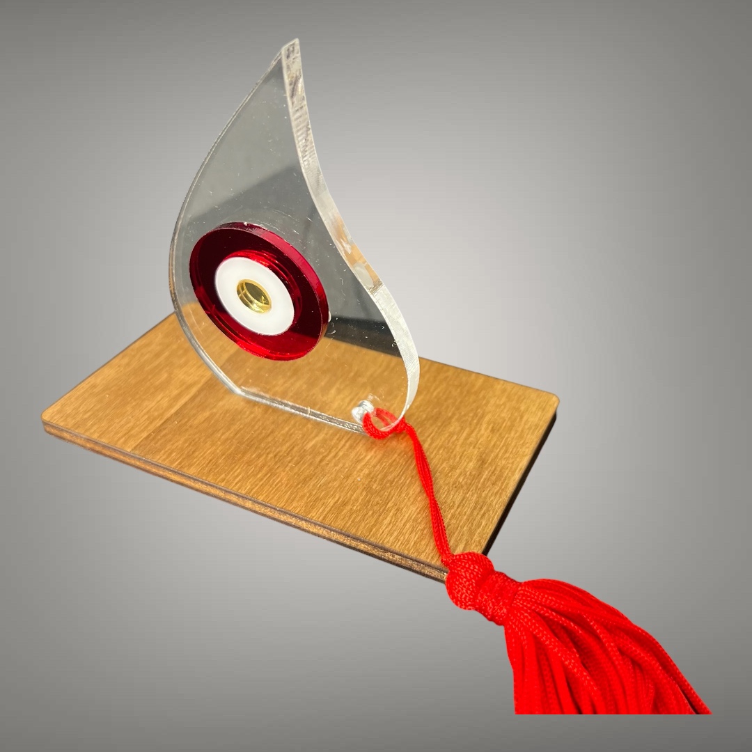 Plexiglass Γούρι – Δάκρυ Προστασίας με Μάτι - Image 3