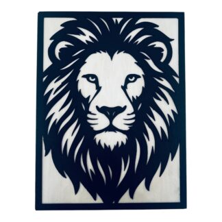 Ξύλινο Κάδρο Λιοντάρι – Wildlife Wall Art