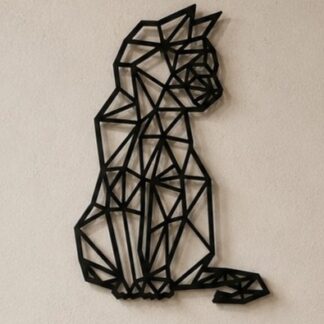 Geometric Cat – Modern Line Art Collection (CA545)
