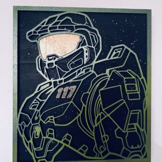 Master Chief 117 – Ξύλινο Διακοσμητικό Τοίχου (JO900)