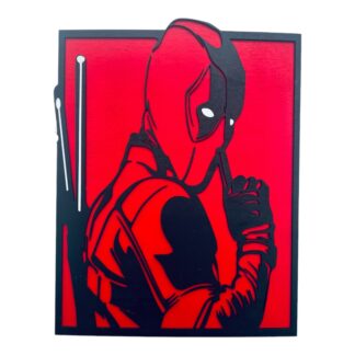 Ξύλινο Κάδρο Deadpool – Super Hero Wall Art