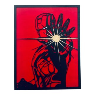 Ξύλινο Κάδρο Iron Man – Super Hero Wall Art