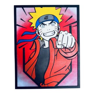Ξύλινο Κάδρο Naruto Uzumaki – Anime Wall Art