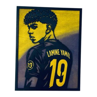 Ξύλινο Κάδρο Lamine Yamal 19 – Football Wall Art