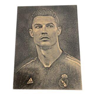 Ανάγλυφο Κάδρο Cristiano Ronaldo – CNC Engraved MDF Wall Art