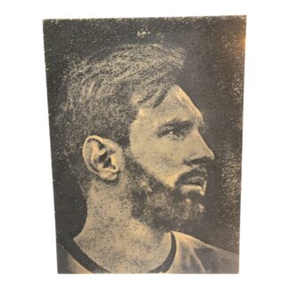 Ανάγλυφο Κάδρο Lionel Messi – CNC Engraved MDF Wall Art
