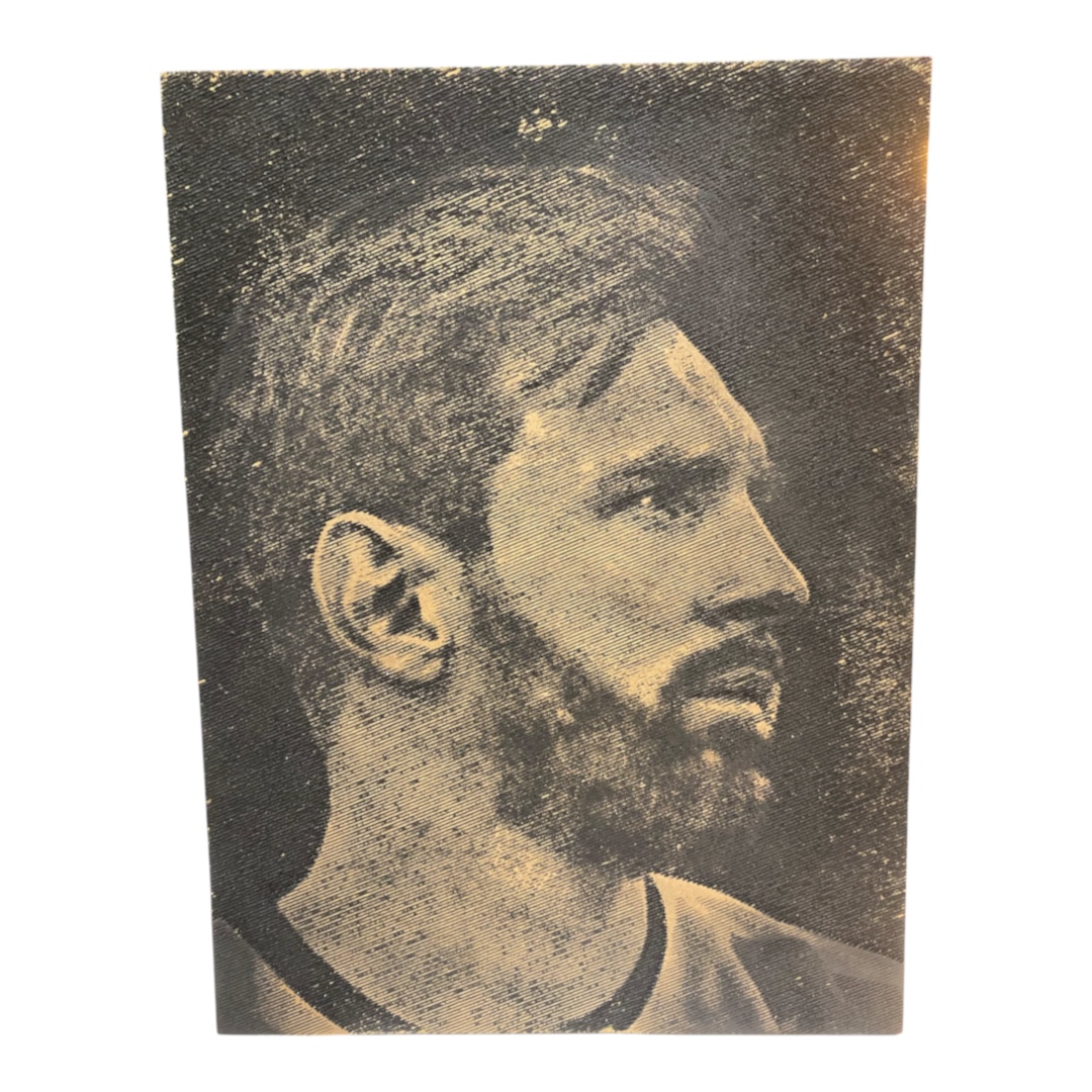 Ανάγλυφο Κάδρο Lionel Messi – CNC Engraved MDF Wall Art