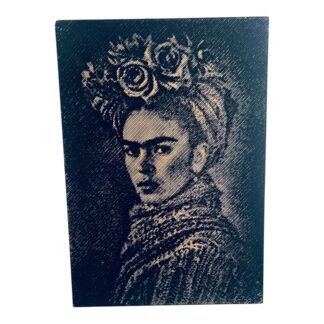 Ανάγλυφο Κάδρο Frida Kahlo – CNC Engraved MDF Wall Art