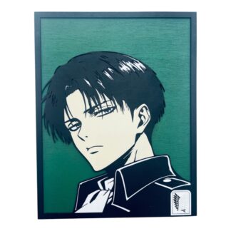 Ξύλινο Κάδρο Levi Ackerman – Attack on Titan Anime Wall Art