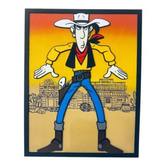 Ξύλινο κάδρο Lucky Luke