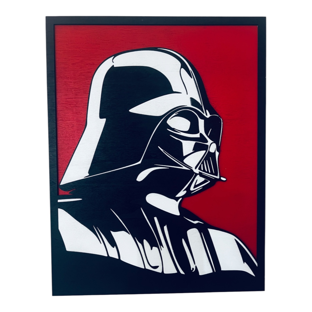 Ξύλινο κάδρο Darth Vader