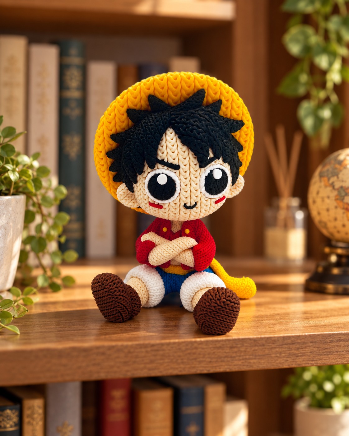 3D Printed Φιγούρα Luffy Chibi Knit Style – One Piece - Image 3