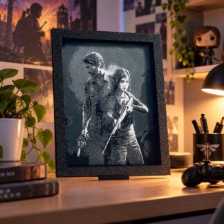 3D εκτυπωμένο κάδρο The Last of Us με Joel και Ellie
