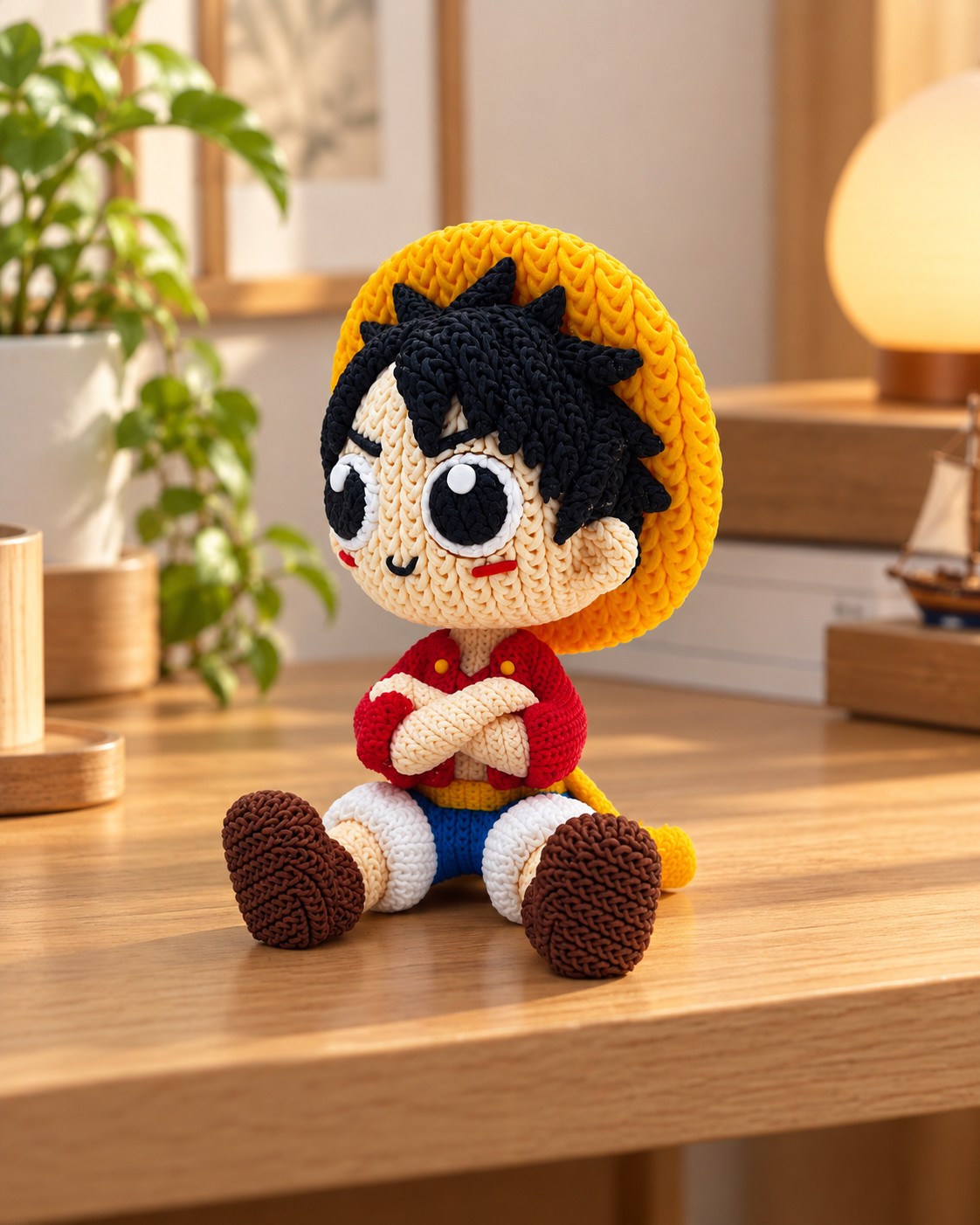 3D Printed Φιγούρα Luffy Chibi Knit Style – One Piece - Image 5
